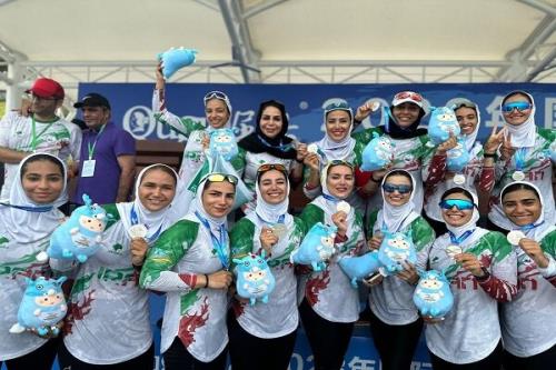 تیم دراگون بت بانوان ایران صاحب مدال نقره شد
