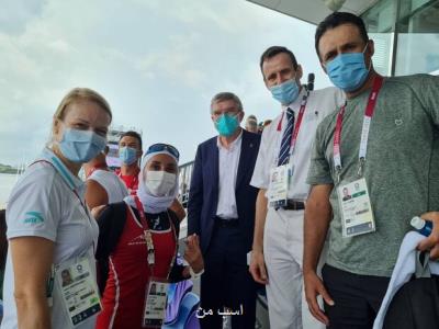 هدیه توماس باخ به دختر قایقران ایران