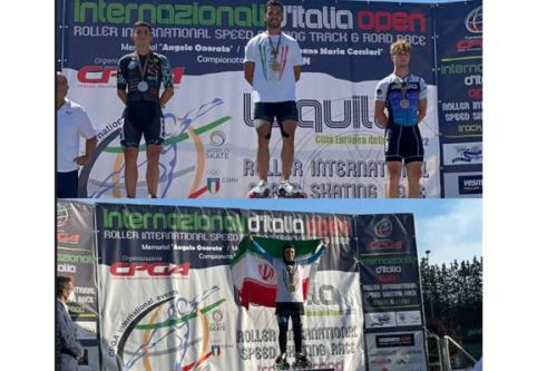 کسب دو مدال طلا برای اسکیت ایران