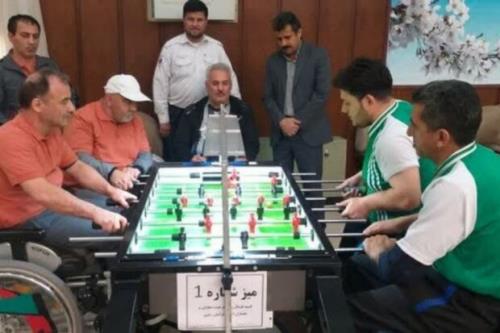 پایان مسابقات لیگ فوتبال روی میز جانبازان و معلولان کشور در مشهد