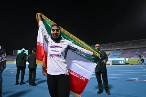 دختر هفتگانه ایران دومین طلایی دوومیدانی در ریاض