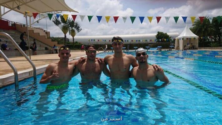 نایب قهرمانی تیم شنای ایران در قهرمانی آسیا