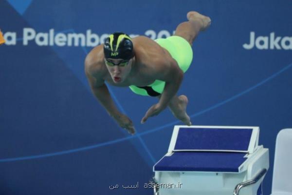 نتایج شناگران ایران در روز دوم قهرمانی آسیا، قره حسنلو برنز گرفت