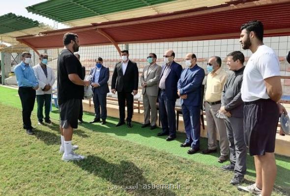 بازدید علی نژاد از اردوی پرتابگران دیسك